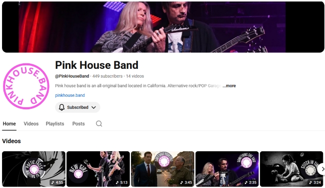 You Tube Pink House Band You Tube Pink House Band